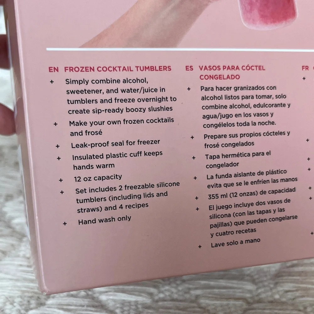 Rabbit Pink Frozen Cocktail Tumblers - Set of 2